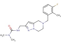 N'-{[5-(3-fluoro-2-methylbenzyl)-4,5,6,7-tetrahydropyrazolo[1,5-a]pyrazin-2-yl]methyl}-N,N-dimethylurea
