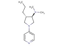 rel-(3R,4S)-N,N-dimethyl-4-propyl-1-(4-pyridinyl)-3-pyrrolidinamine dihydrochloride