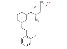 3-[({1-[2-(2-fluorophenyl)ethyl]-3-piperidinyl}methyl)(methyl)amino]-2,2-dimethyl-1-propanol