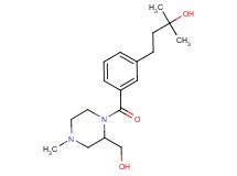4-(3-{[2-(hydroxymethyl)-4-methyl-1-piperazinyl]carbonyl}phenyl)-2-methyl-2-butanol