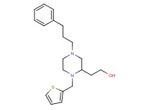 2-[4-(3-phenylpropyl)-1-(2-thienylmethyl)-2-piperazinyl]ethanol