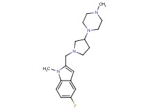 5-fluoro-1-methyl-2-{[3-(4-methylpiperazin-1-yl)pyrrolidin-1-yl]methyl}-1H-indole