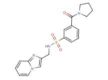 N-(imidazo[1,2-a]pyridin-2-ylmethyl)-3-(pyrrolidin-1-ylcarbonyl)benzenesulfonamide