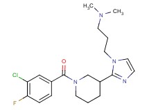 (3-{2-[1-(3-chloro-4-fluorobenzoyl)piperidin-3-yl]-1H-imidazol-1-yl}propyl)dimethylamine