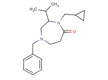 1-benzyl-4-(cyclopropylmethyl)-3-isopropyl-1,4-diazepan-5-one
