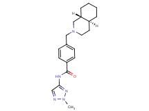 N-(2-methyl-2H-1,2,3-triazol-4-yl)-4-[(4aS*,8aR*)-octahydroisoquinolin-2(1H)-ylmethyl]benzamide
