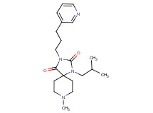 1-isobutyl-8-methyl-3-[3-(3-pyridinyl)propyl]-1,3,8-triazaspiro[4.5]decane-2,4-dione