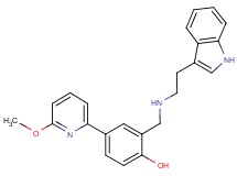 2-({[2-(1H-indol-3-yl)ethyl]amino}methyl)-4-(6-methoxy-2-pyridinyl)phenol