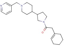 3-({4-[1-(1-cyclohexen-1-ylacetyl)-3-pyrrolidinyl]-1-piperidinyl}methyl)pyridine