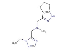 1-(1-ethyl-1H-1,2,4-triazol-5-yl)-N-methyl-N-(1,4,5,6-tetrahydrocyclopenta[c]pyrazol-3-ylmethyl)methanamine