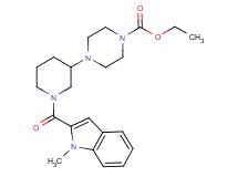ethyl 4-{1-[(1-methyl-1H-indol-2-yl)carbonyl]-3-piperidinyl}-1-piperazinecarboxylate