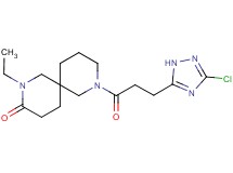8-[3-(3-chloro-1H-1,2,4-triazol-5-yl)propanoyl]-2-ethyl-2,8-diazaspiro[5.5]undecan-3-one