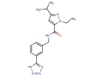 1-ethyl-3-isopropyl-N-[3-(1H-tetrazol-5-yl)benzyl]-1H-pyrazole-5-carboxamide