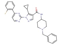 N-(1-benzyl-4-piperidinyl)-5-cyclopropyl-1-[4-(2-fluorophenyl)-2-pyrimidinyl]-1H-pyrazole-4-carboxamide
