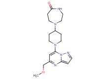 1-{1-[5-(methoxymethyl)pyrazolo[1,5-a]pyrimidin-7-yl]-4-piperidinyl}-1,4-diazepan-5-one