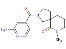 2-(2-aminoisonicotinoyl)-7-methyl-2,7-diazaspiro[4.5]decan-6-one