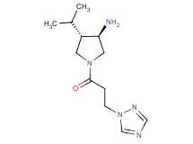 rel-(3R,4S)-4-isopropyl-1-[3-(1H-1,2,4-triazol-1-yl)propanoyl]-3-pyrrolidinamine hydrochloride