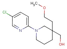 [1-(5-chloro-2-pyridinyl)-3-(2-methoxyethyl)-3-piperidinyl]methanol