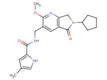 N-[(6-cyclopentyl-2-methoxy-5-oxo-6,7-dihydro-5H-pyrrolo[3,4-b]pyridin-3-yl)methyl]-4-methyl-1H-pyrrole-2-carboxamide