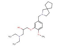 1-[5-(2-azaspiro[4.4]non-2-ylmethyl)-2-methoxyphenoxy]-3-(diethylamino)propan-2-ol