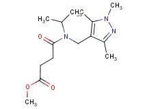 methyl 4-{isopropyl[(1,3,5-trimethyl-1H-pyrazol-4-yl)methyl]amino}-4-oxobutanoate