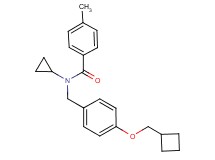 N-[4-(cyclobutylmethoxy)benzyl]-N-cyclopropyl-4-methylbenzamide