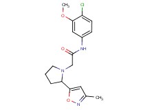 N-(4-chloro-3-methoxyphenyl)-2-[2-(3-methylisoxazol-5-yl)pyrrolidin-1-yl]acetamide