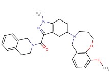 5-[3-(3,4-dihydro-2(1H)-isoquinolinylcarbonyl)-1-methyl-4,5,6,7-tetrahydro-1H-indazol-5-yl]-10-methoxy-3,4,5,6-tetrahydro-2H-1,5-benzoxazocine