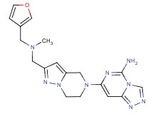 7-[2-{[(3-furylmethyl)(methyl)amino]methyl}-6,7-dihydropyrazolo[1,5-a]pyrazin-5(4H)-yl][1,2,4]triazolo[4,3-c]pyrimidin-5-amine