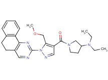 1-{[1-(5,6-dihydrobenzo[h]quinazolin-2-yl)-5-(methoxymethyl)-1H-pyrazol-4-yl]carbonyl}-N,N-diethyl-3-pyrrolidinamine