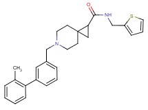 6-[(2'-methyl-3-biphenylyl)methyl]-N-(2-thienylmethyl)-6-azaspiro[2.5]octane-1-carboxamide