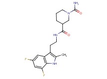 N~3~-[2-(5,7-difluoro-2-methyl-1H-indol-3-yl)ethyl]-1,3-piperidinedicarboxamide