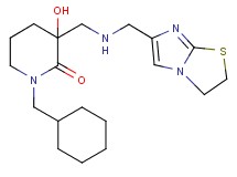 1-(cyclohexylmethyl)-3-{[(2,3-dihydroimidazo[2,1-b][1,3]thiazol-6-ylmethyl)amino]methyl}-3-hydroxy-2-piperidinone