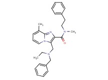 3-{[benzyl(ethyl)amino]methyl}-N,8-dimethyl-N-(2-phenylethyl)imidazo[1,2-a]pyridine-2-carboxamide