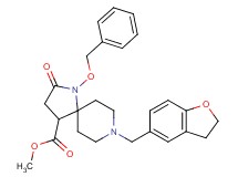 methyl 1-(benzyloxy)-8-(2,3-dihydro-1-benzofuran-5-ylmethyl)-2-oxo-1,8-diazaspiro[4.5]decane-4-carboxylate
