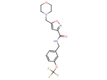 5-(4-morpholinylmethyl)-N-[3-(trifluoromethoxy)benzyl]-3-isoxazolecarboxamide