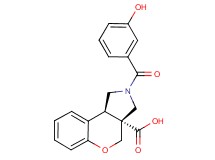 (3aR*,9bR*)-2-(3-hydroxybenzoyl)-1,2,3,9b-tetrahydrochromeno[3,4-c]pyrrole-3a(4H)-carboxylic acid