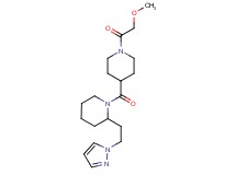 1-{[1-(methoxyacetyl)-4-piperidinyl]carbonyl}-2-[2-(1H-pyrazol-1-yl)ethyl]piperidine
