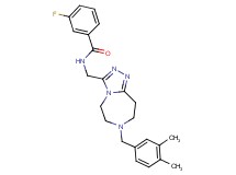 N-{[7-(3,4-dimethylbenzyl)-6,7,8,9-tetrahydro-5H-[1,2,4]triazolo[4,3-d][1,4]diazepin-3-yl]methyl}-3-fluorobenzamide