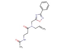 3-(acetylamino)-N-allyl-N-[(3-phenyl-1,2,4-oxadiazol-5-yl)methyl]propanamide