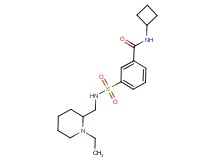N-cyclobutyl-3-({[(1-ethylpiperidin-2-yl)methyl]amino}sulfonyl)benzamide
