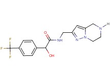 2-hydroxy-N-(4,5,6,7-tetrahydropyrazolo[1,5-a]pyrazin-2-ylmethyl)-2-[4-(trifluoromethyl)phenyl]acetamide hydrochloride