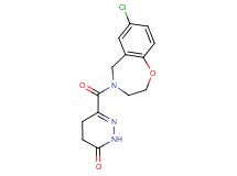 6-[(7-chloro-2,3-dihydro-1,4-benzoxazepin-4(5H)-yl)carbonyl]-4,5-dihydropyridazin-3(2H)-one