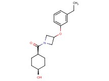 cis-4-{[3-(3-ethylphenoxy)-1-azetidinyl]carbonyl}cyclohexanol