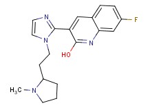 7-fluoro-3-{1-[2-(1-methyl-2-pyrrolidinyl)ethyl]-1H-imidazol-2-yl}-2-quinolinol