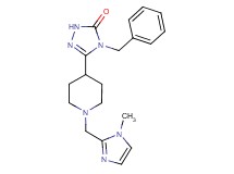 4-benzyl-5-{1-[(1-methyl-1H-imidazol-2-yl)methyl]-4-piperidinyl}-2,4-dihydro-3H-1,2,4-triazol-3-one