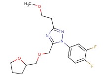 1-(3,4-difluorophenyl)-3-(2-methoxyethyl)-5-[(tetrahydrofuran-2-ylmethoxy)methyl]-1H-1,2,4-triazole