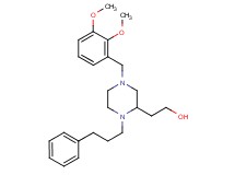 2-[4-(2,3-dimethoxybenzyl)-1-(3-phenylpropyl)-2-piperazinyl]ethanol