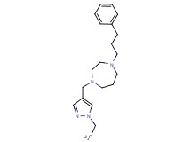 1-[(1-ethyl-1H-pyrazol-4-yl)methyl]-4-(3-phenylpropyl)-1,4-diazepane