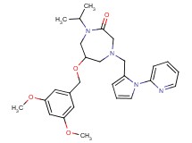 6-[(3,5-dimethoxybenzyl)oxy]-1-isopropyl-4-{[1-(2-pyridinyl)-1H-pyrrol-2-yl]methyl}-1,4-diazepan-2-one